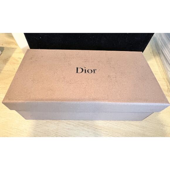 DIOR Oversized Square Gold Frameless Gradient Gray Lens Sunglasses (CDXX050) - Picture 7 of 9